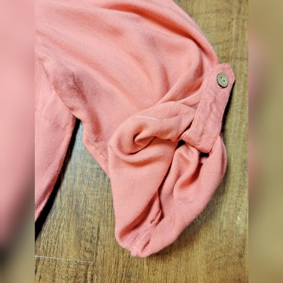 La Vie En Rose Aqua roll tab sleeve romper - Picture 6 of 13